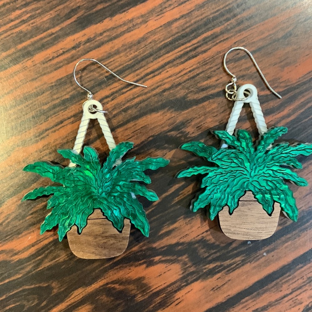 Palm tree earrings